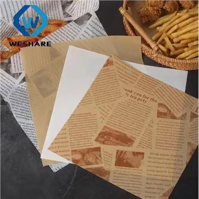 Papel pergaminho colorido impresso grau alimentício