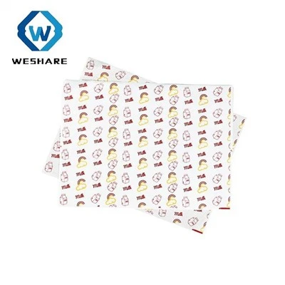 Folhas de papel de silicone branco branqueado
